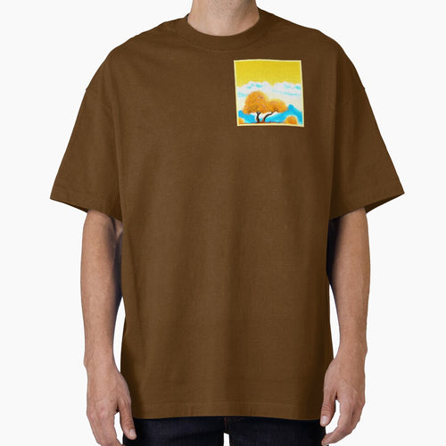 "Orange Colored Nature" Cute Painting. Buy Now by Health And Fitness Posts e-Store