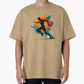 Soccer Player Paint Splash Art — Football Silhouette Action Print by icemanphotos