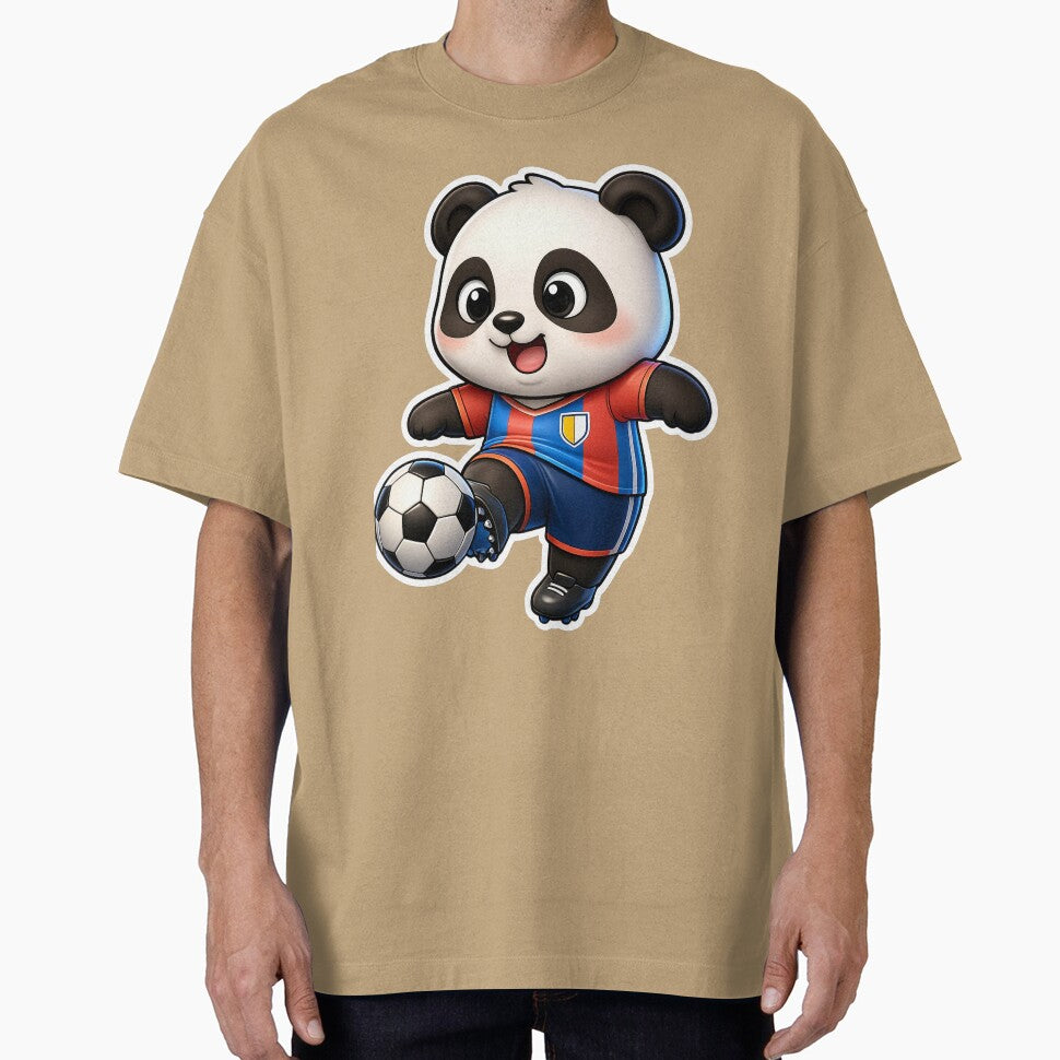 Chibi Panda Soccer Star 3D Sticker by krazzyremo