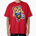 Chibi Tiger Soccer Star 3D Sticker by krazzyremo
