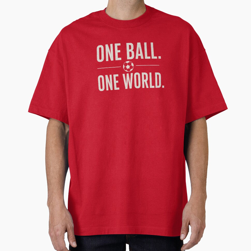 One Ball One World – Football Fan Minimalist Design by Mysthor-Designs