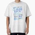 Oxford Comma Grammar Joke Blue Watercolour Typography by Kit Cronk