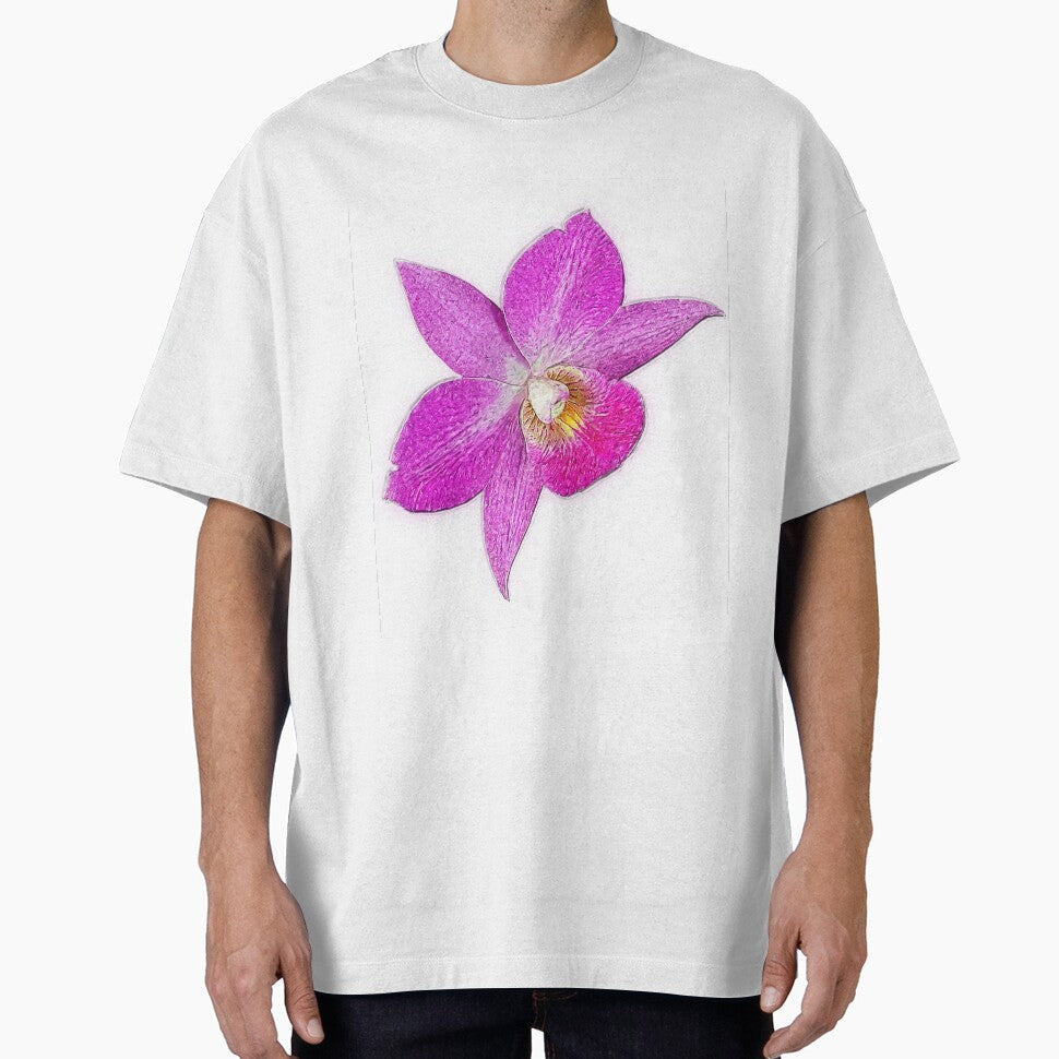 Pink Orchid flower Сolor print by artdragongift 15