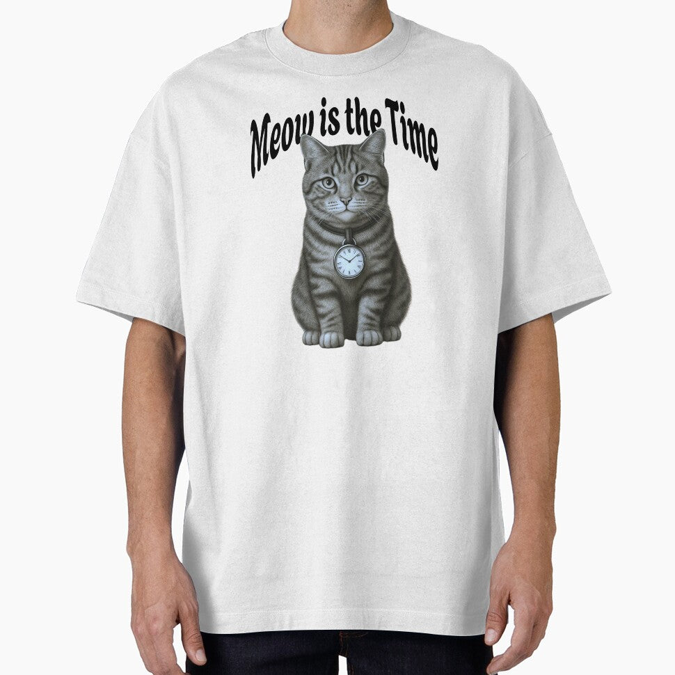 Meow is the Time Funny Cat by Sachie's Studio