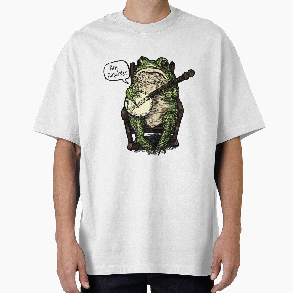 Banjo Frog (Any Requests?) - Cute Vintage Frog Design by PlumeMoth