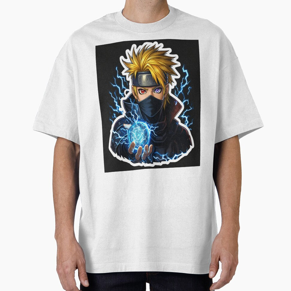 Lightning Ninja Anime Sticker ⚡? | Electric Power Warrior Hoodie Design | Cool Anime Aesthetic Art by SSVSTICKERS