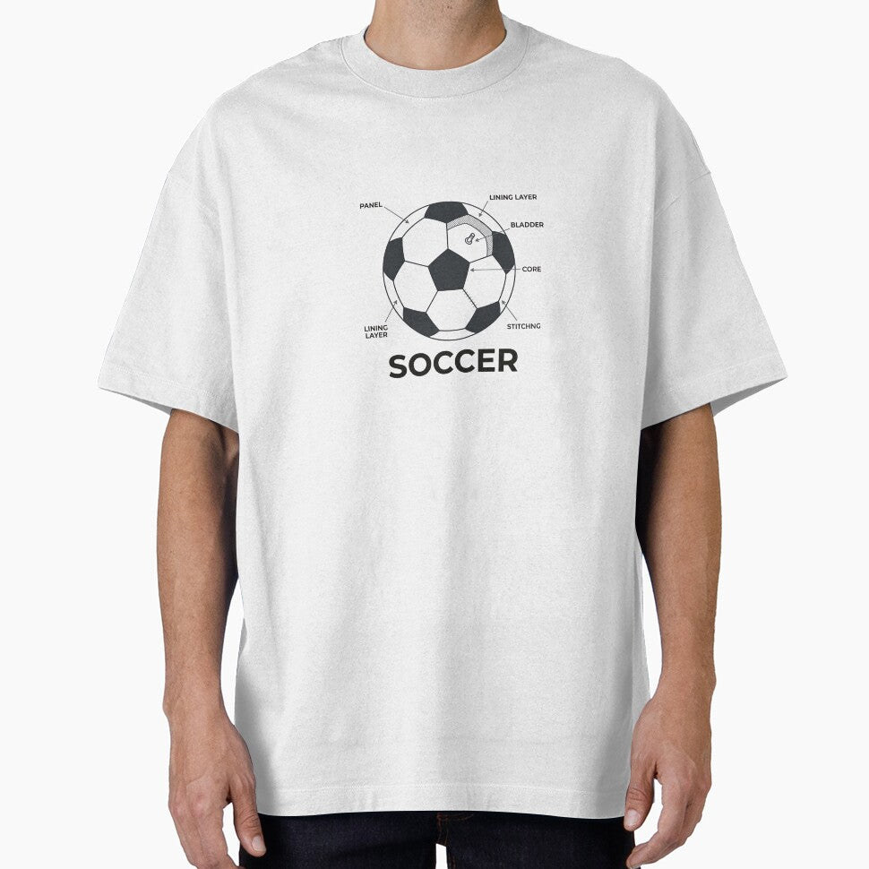 Soccer Ball Anatomy Premium Technical Blueprint Sticker by Mr-wow