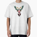 Modern Geometric Reindeer Minimalist  Holiday Wildlife Design by gk-creations