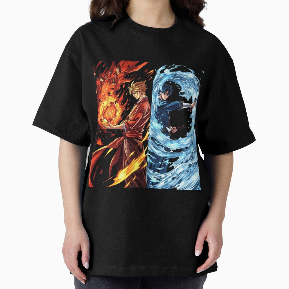Volcanic Fire and Spiral Water Anime Warrior Duel by Animepopstudio