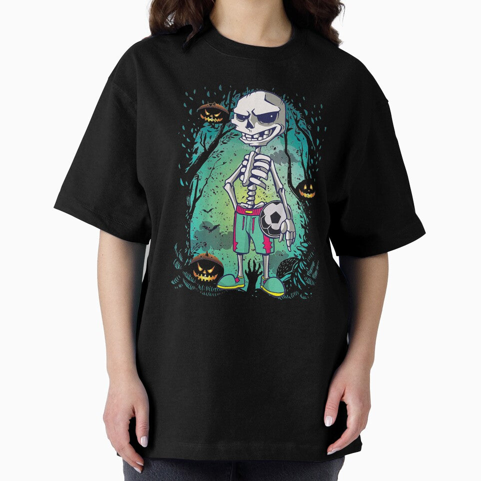 Funny Halloween Soccer Skeleton Boys Men Cute Soccer Player by FidelmaShop