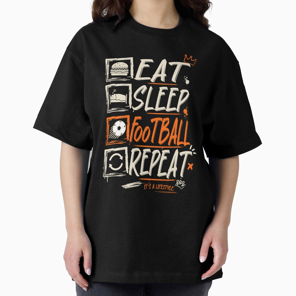Eat Sleep Football Repeat Streetwear Soccer Graphic by NicolasMar