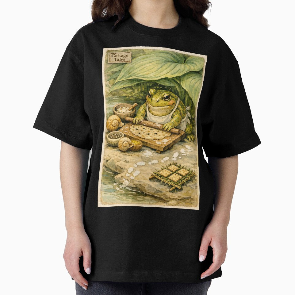 The Pond-Side Pastry Chef - Cottagecore Frog by bapupa
