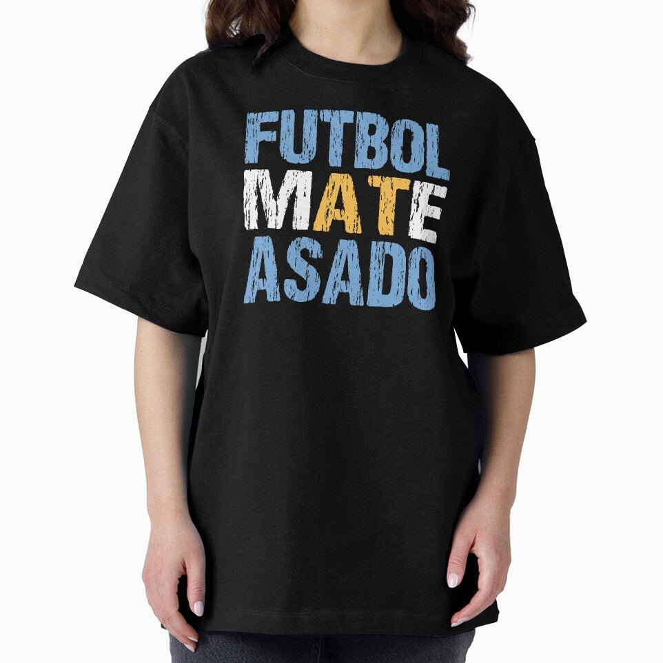 Futbol Mate Asado Argentinian Flag Argentina Distressed by Nirvanibex