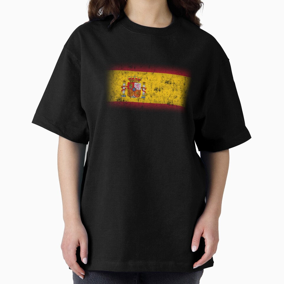 Spain Flag Distressed Cool Spanish Flag Bandera España Men Women T-Shirt by BCNDesign