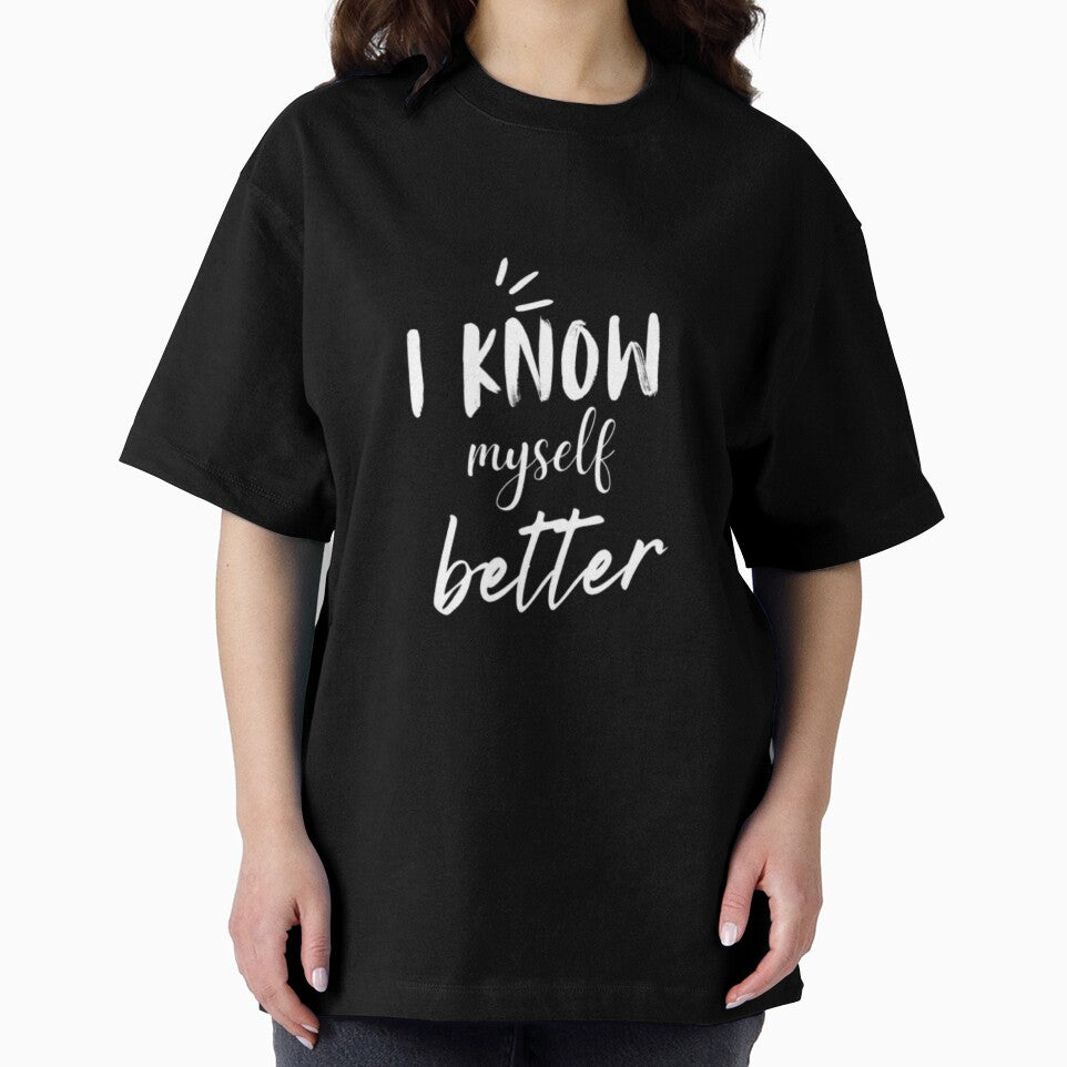 I know myself better self awareness quote design. by Slay29