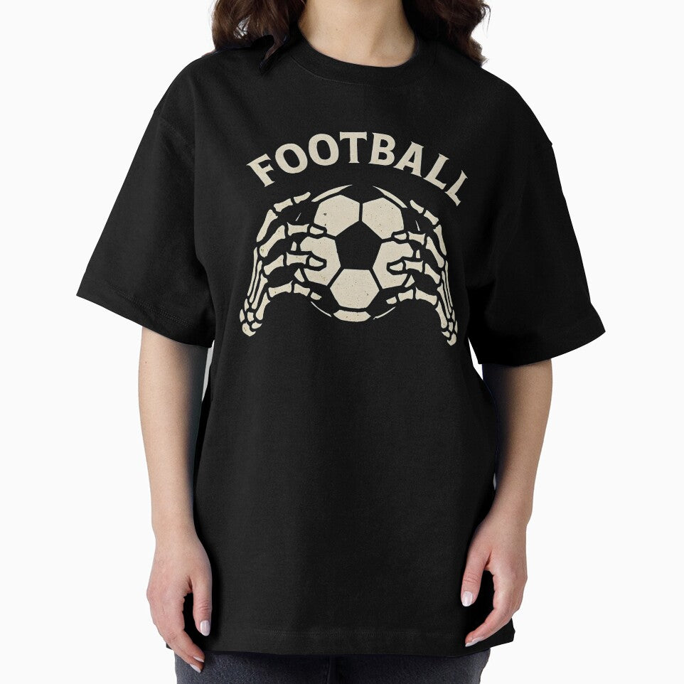 Football Skull Hands Holding Ball by CreepyCornerArt