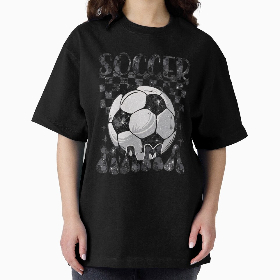 Soccer Mama Glitter Retro Design by Charlietule