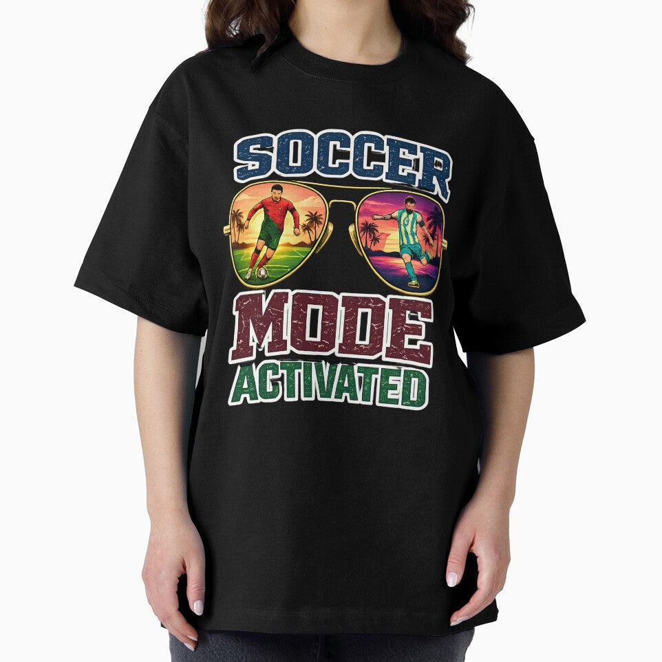 Soccer Mode Activated Retro Sunglasses Football Graphic by digitalbob60