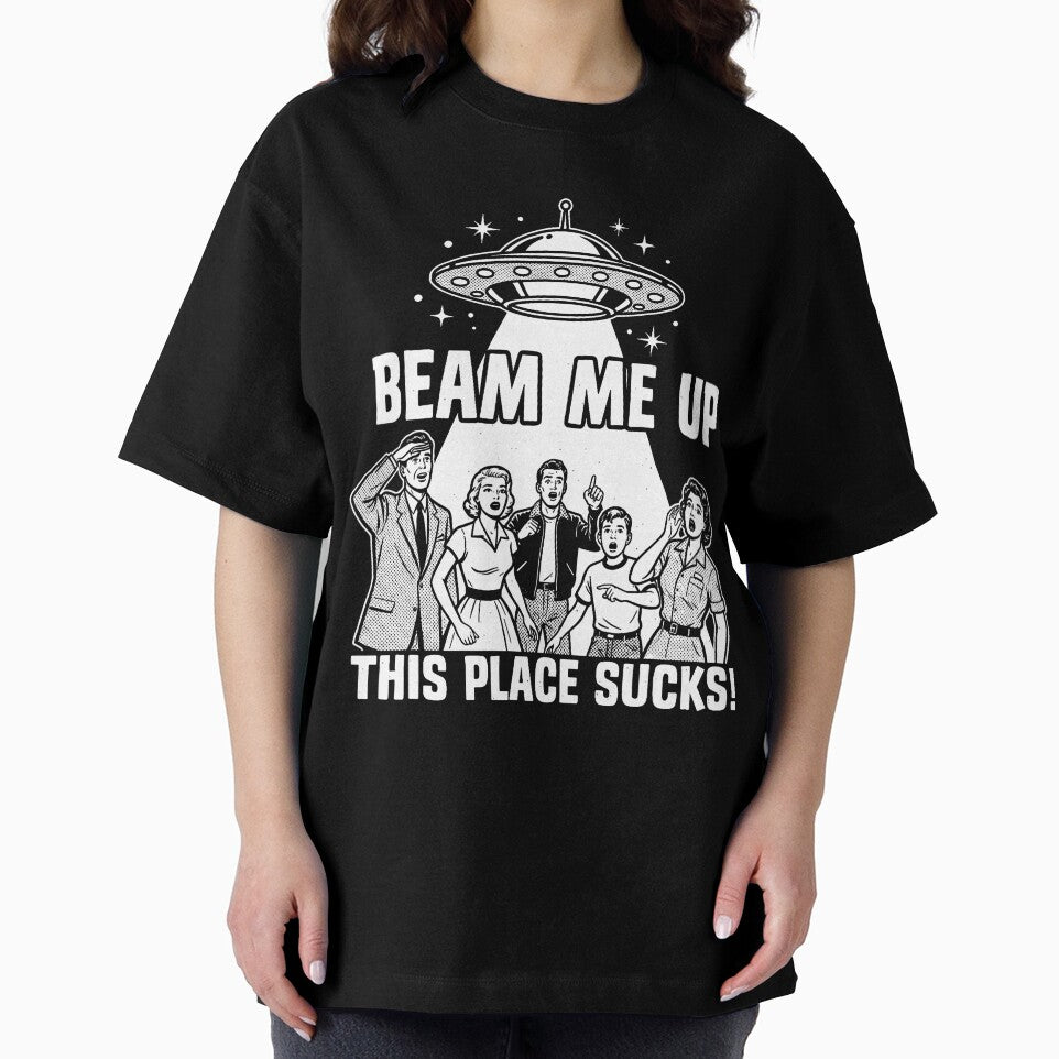 Vintage Beam Me Up Space Abduction Comic by judycuevas1
