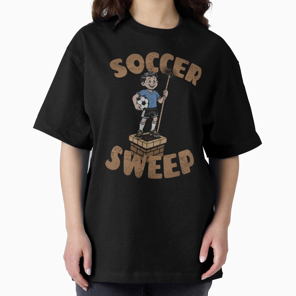 SOCCER SWEEP Vintage Football Chimney Sweep Retro Art by RonnyMilleo