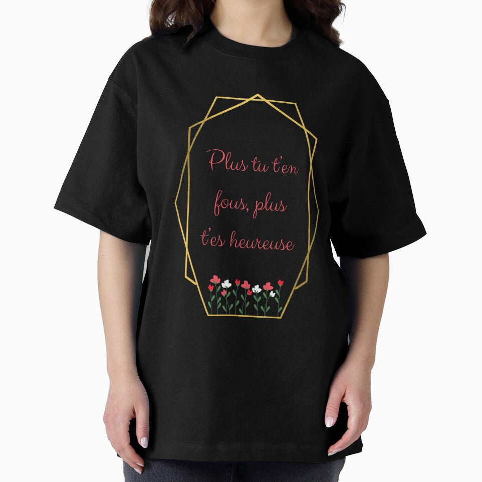 Quote "The more you care, the happier you are" in French by PausePapote