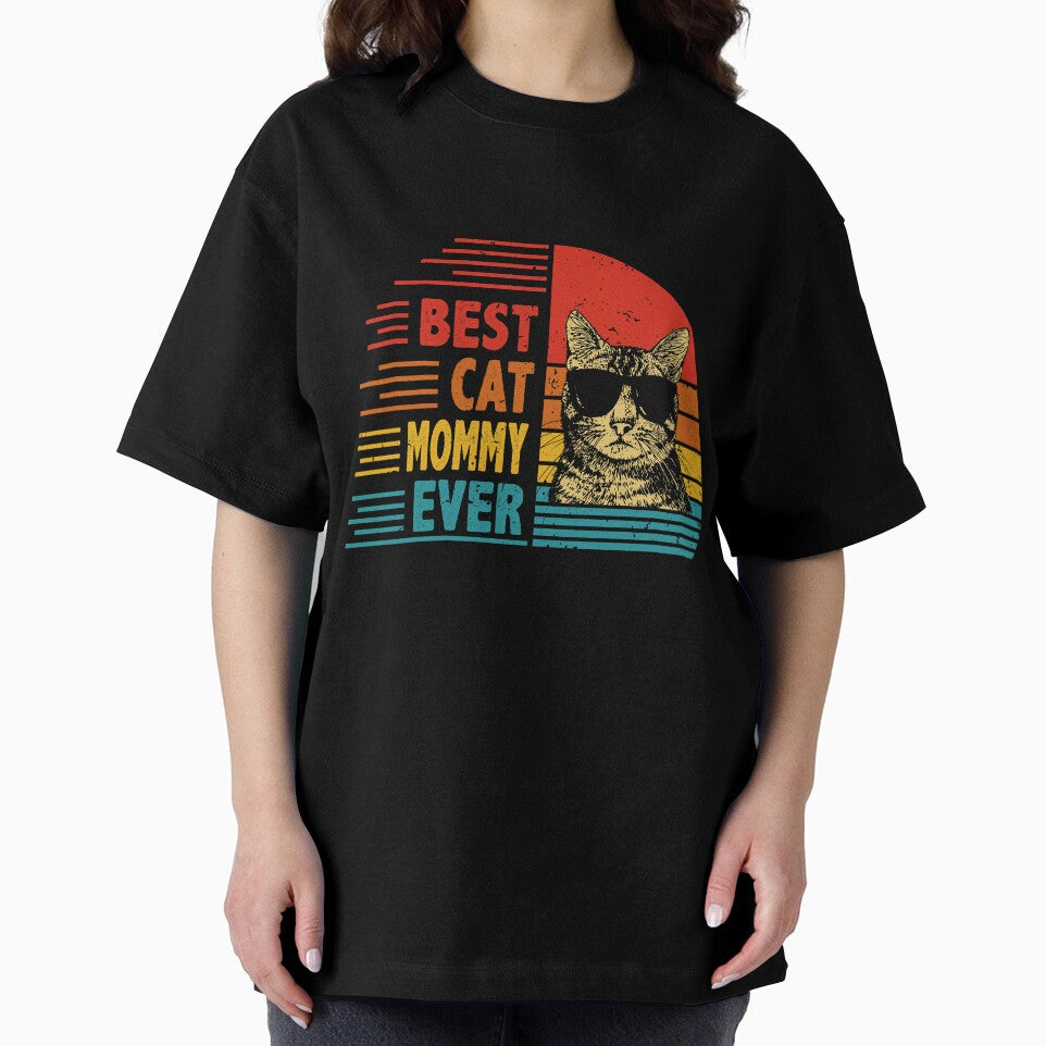 Vintage Retro Best Cat Mommy Ever Funny Cat Lover Mother's Day Gift by EdwinaEmmanoiCo