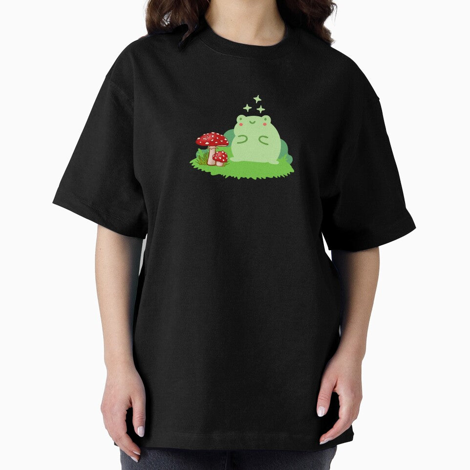 Adorable Cottagecore Frog and Mushroom by MiaDelelai