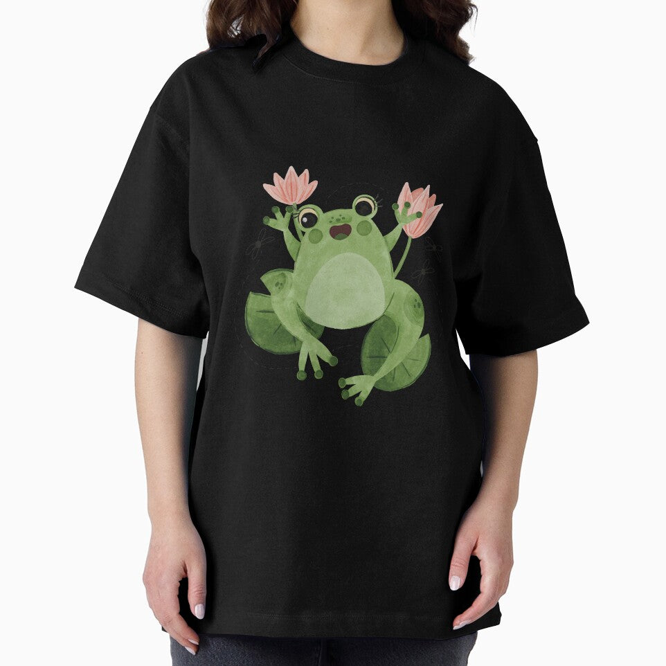 Cute Cottagecore Aesthetic Frog by FreeMood