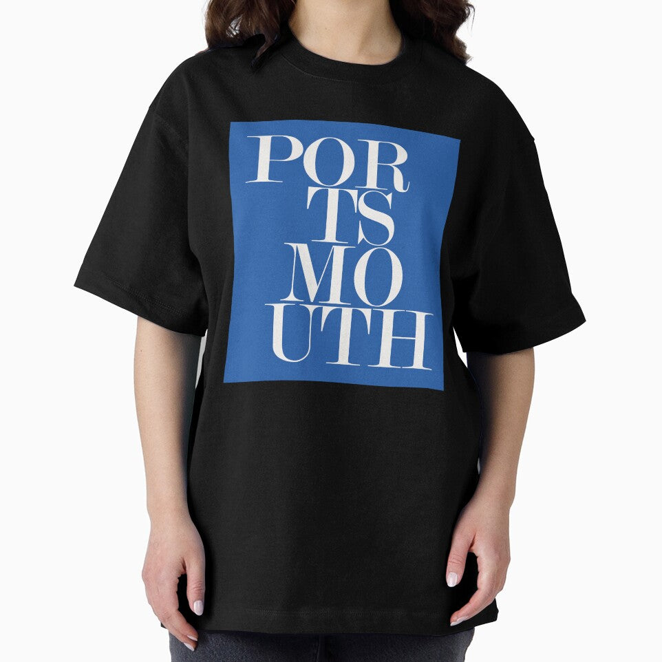 Portsmouth UK City Typography Minimalist Artwork by kakarikihill