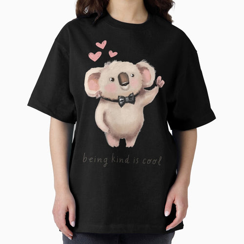 Adorable Koala with Bow Tie - "Being Kind is Cool" Inspirational Art by ddproducts