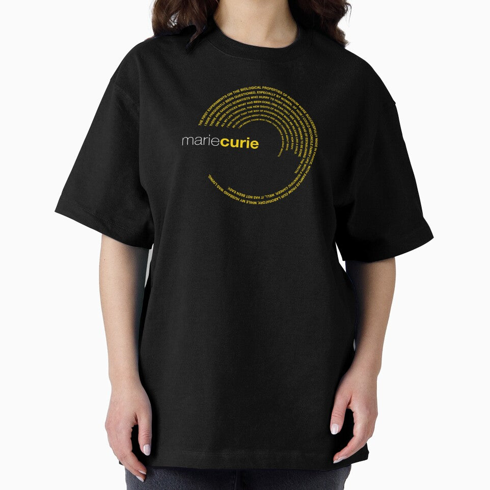 Marie Curie famous quotes poster [gold] by CMYKStudio
