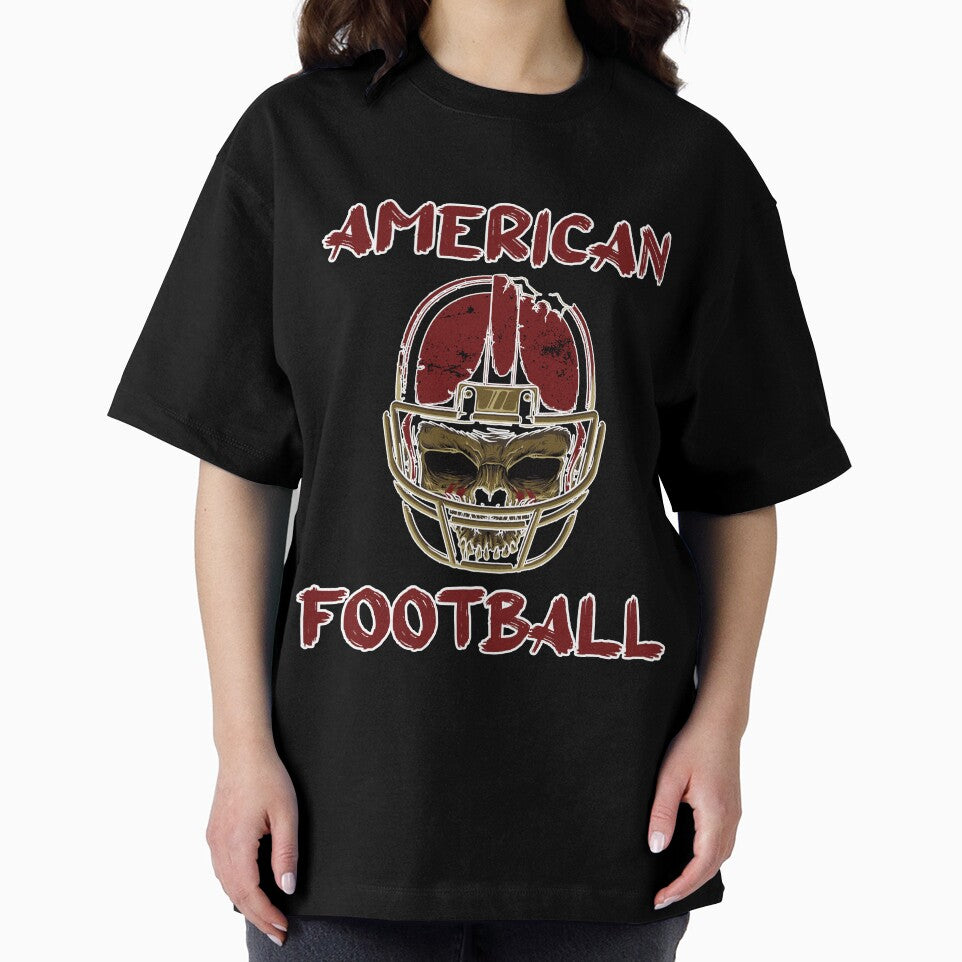 American Football USA skull football helmet by BullDesignsShop