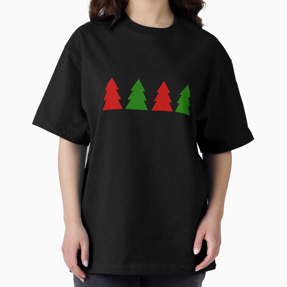 Cedar Trees - Red & Green by TheeForestFox Shop
