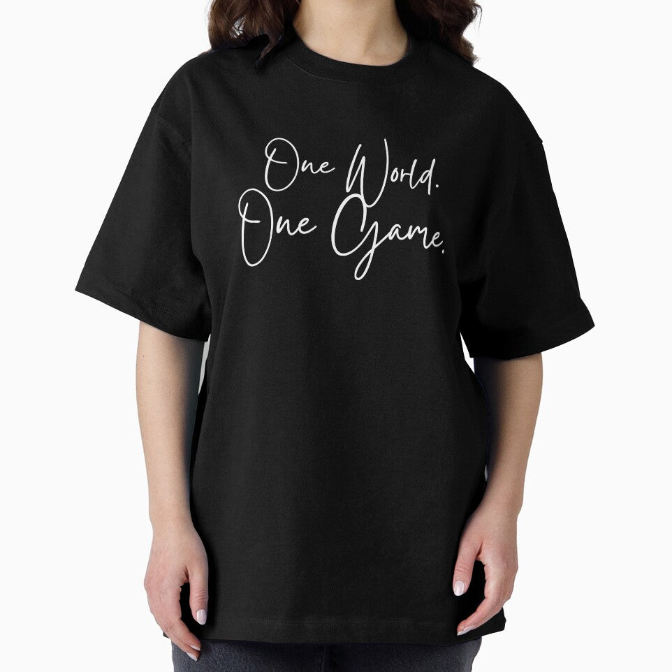 One World One Game — Soccer Script Typography Design by DBOriginals