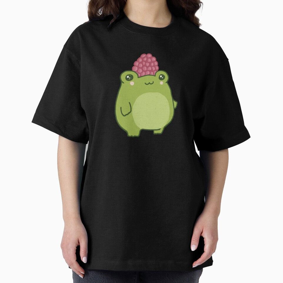 Pastel Raspberry Frog: Cute and Chubby Kawaii Cottagecore Aesthetic for Hipster Kidcore Fans by MinistryOfFrogs