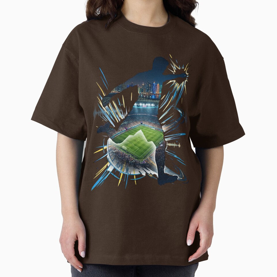 Abstract Soccer Player Stadium Double Exposure - World Game by M.Store