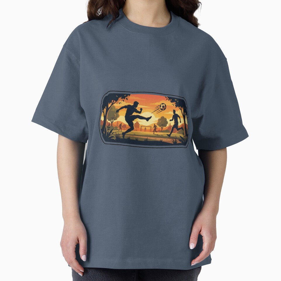 Retro Sunset Football Silhouette Sticker by abdelski