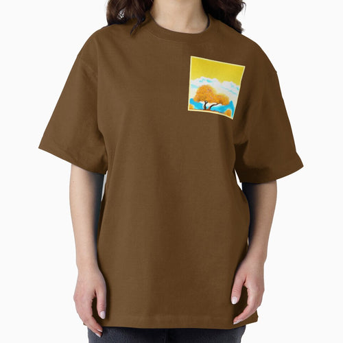 "Orange Colored Nature" Cute Painting. Buy Now by Health And Fitness Posts e-Store
