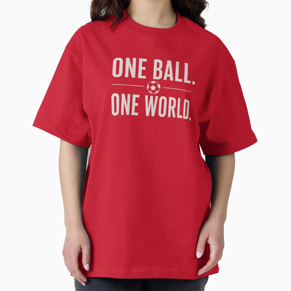 One Ball One World – Football Fan Minimalist Design by Mysthor-Designs