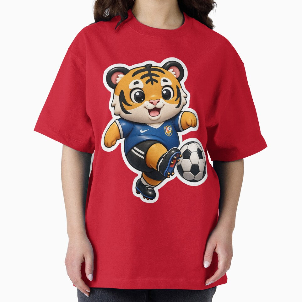 Chibi Tiger Soccer Star 3D Sticker by krazzyremo
