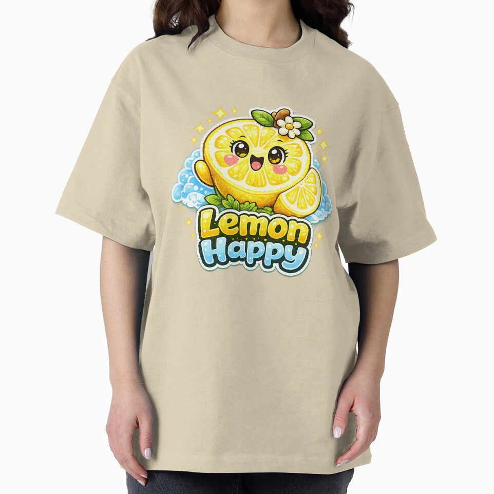 Happy Lemon – Happy Kawaii Lemon | Cute Happy Lemon Kawaii Design by apanoracar