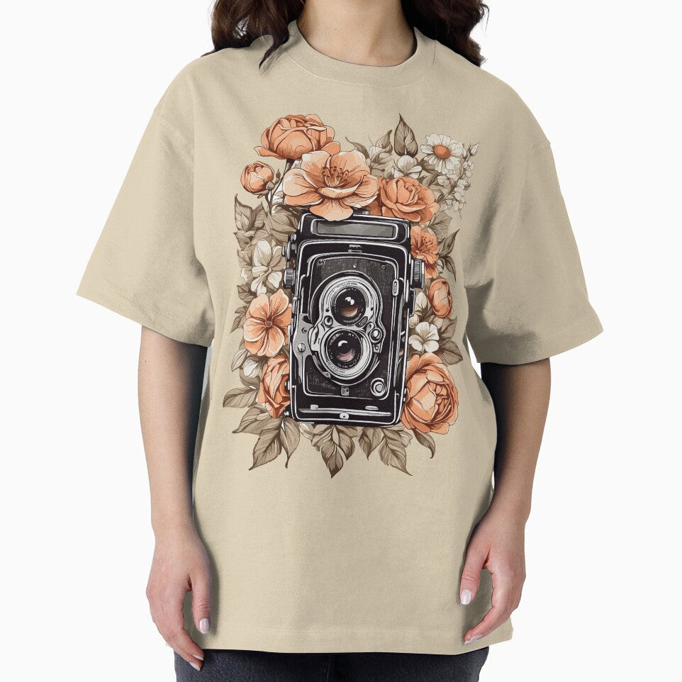 Retro and Vintage Camera Surrounded by Flowers by KesslerMerch