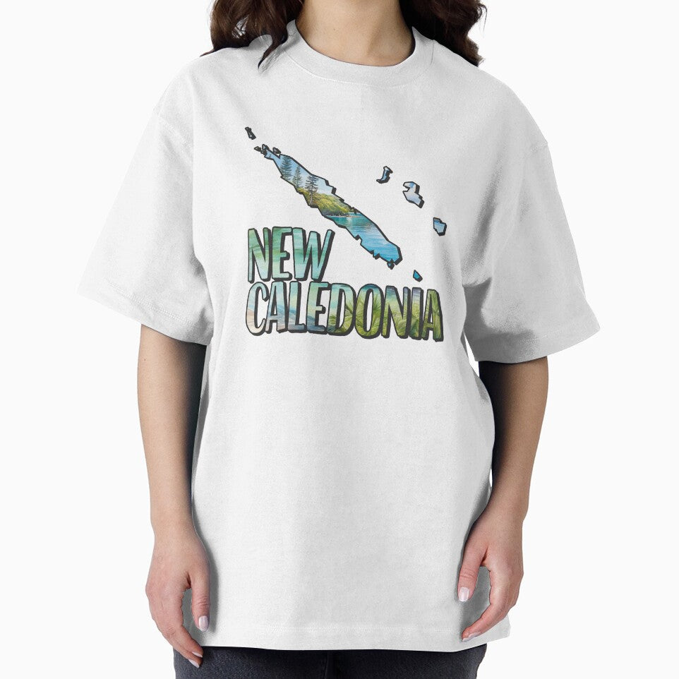 New Caledonia watercolor map by Motivburg