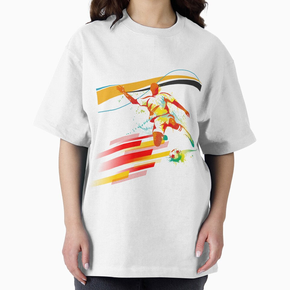 Abstract Soccer Player Splatter Art Graphic by E20STUDIO