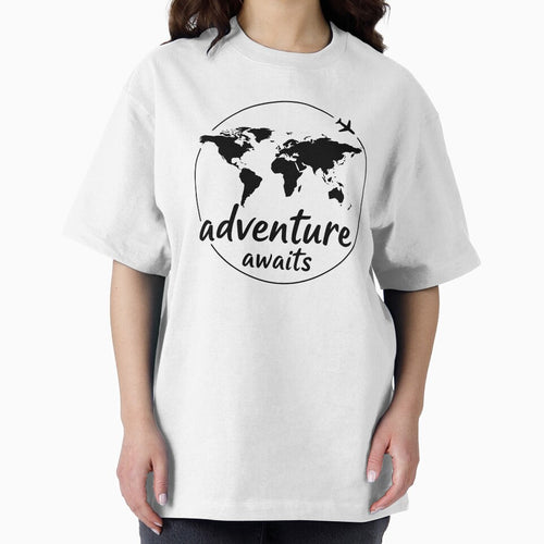 Adventure Awaits Travel World Map Airplane Design by Azulinyo