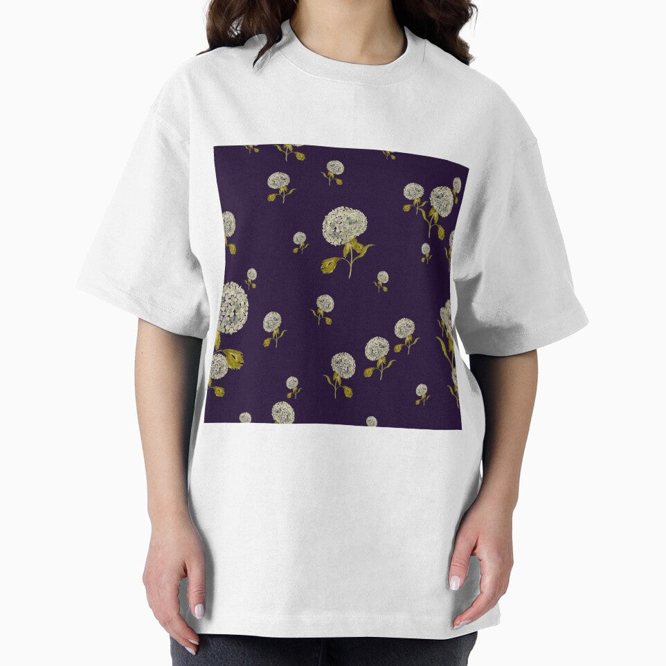 Hydrangea flower cute ornate pattern a watercolor black by Yana Mustafina | Boho Soulful Designs