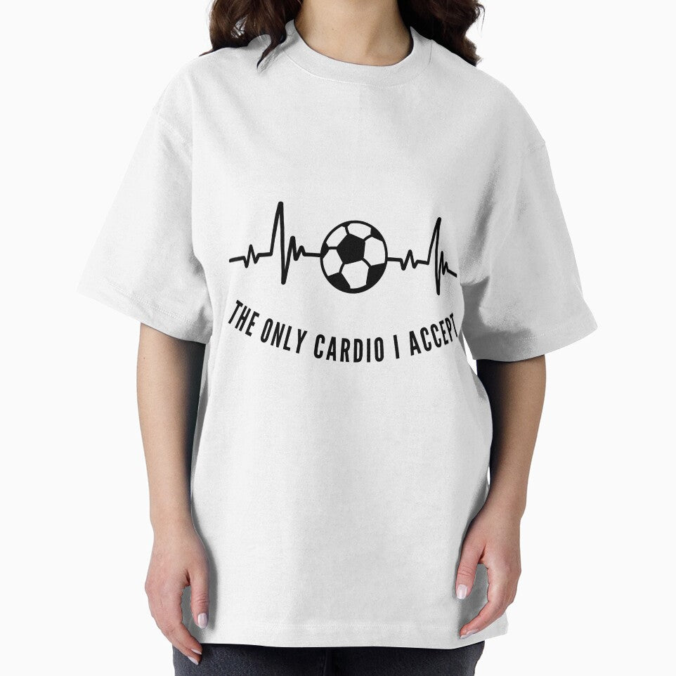 The Only Cardio I Accept Soccer Shirt, Funny Football Player Tee, Soccer Heartbeat Graphic T-Shirt, Gift for Soccer Player, Minimalist EKG Sports Fan Sweatshirt by E20STUDIO