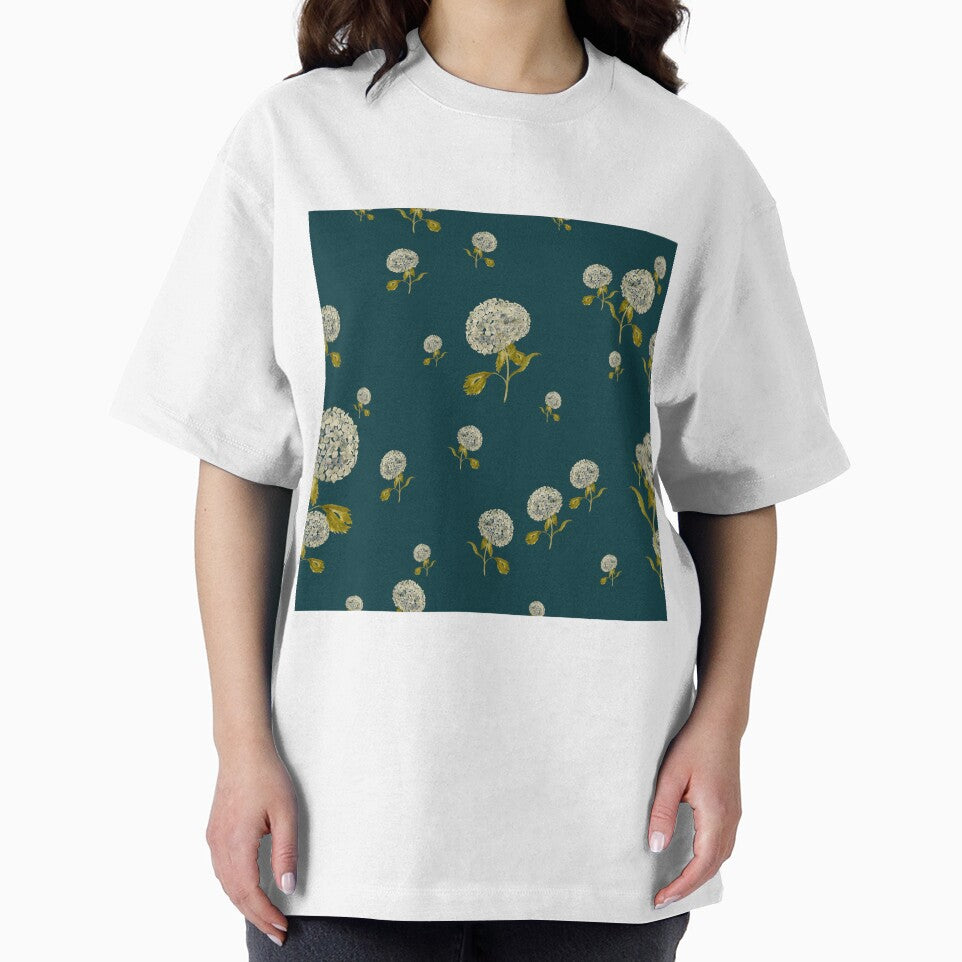 Hydrangea flower cute ornate pattern a watercolor turquoise by Yana Mustafina | Boho Soulful Designs