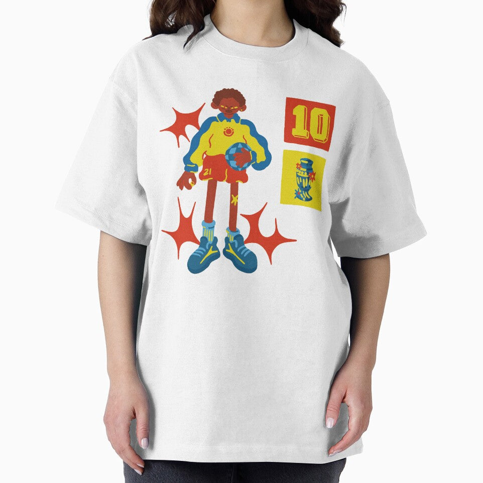 Soccer Character Retro Number 10 Mascot by Oniyasha