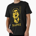 Luis Suarez Golden Style Portrait art illustration by 442workshop